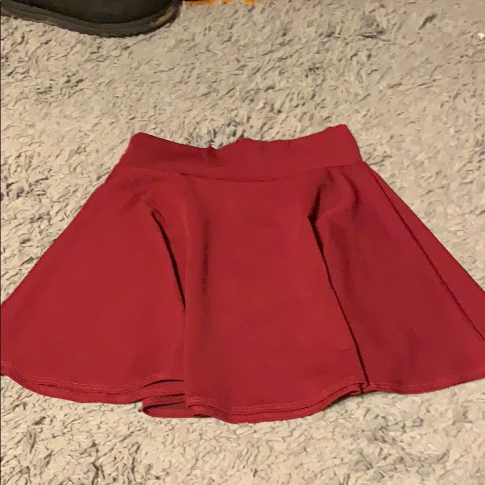 Maroon Skater Skirt